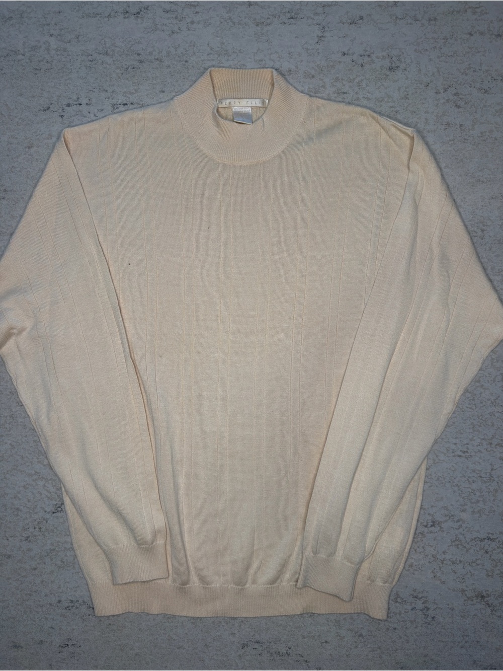 Perry Ellis Mock Neck Silk Blend Sweater Size M